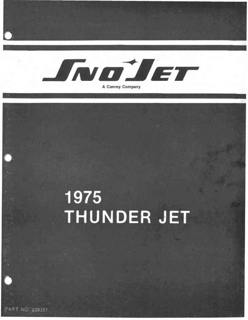Conroy Sno-Jet 1975 Thunder Jet User manual