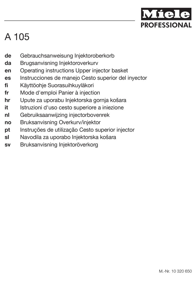 Miele A 105 operating instructions