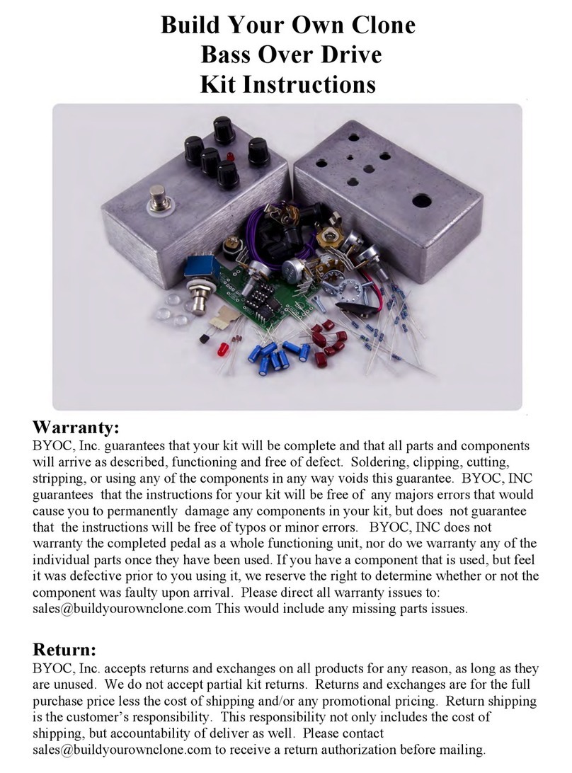 BYOC Bass Overdrive User manual