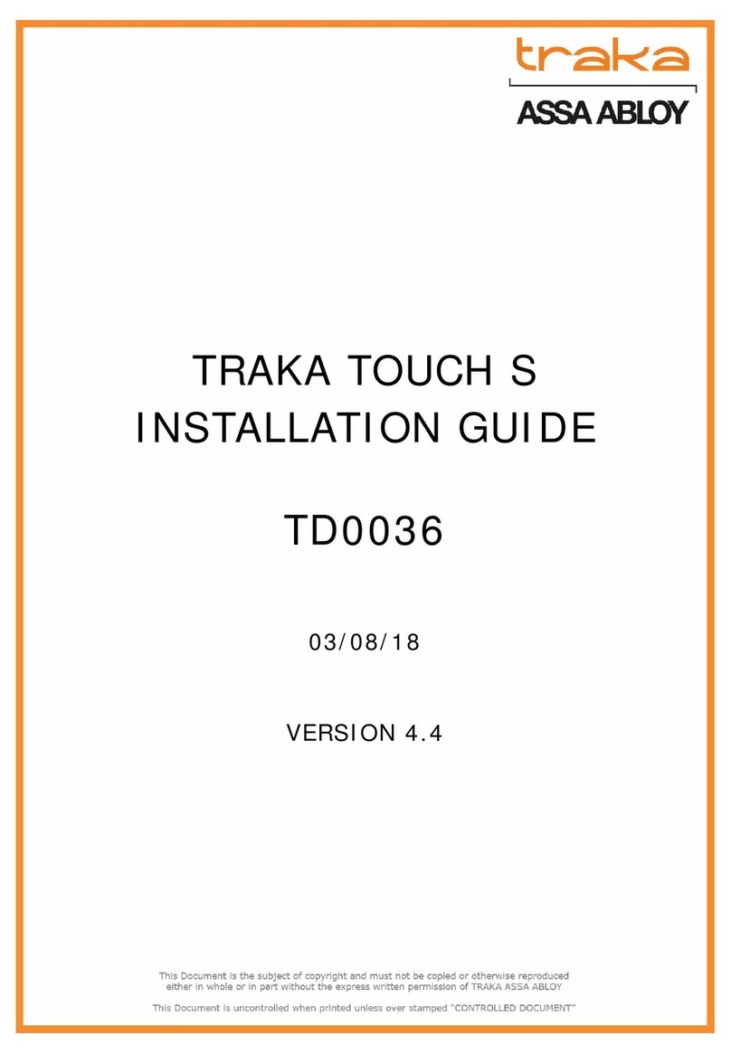 Assa Abloy TRAKA TOUCH S User manual