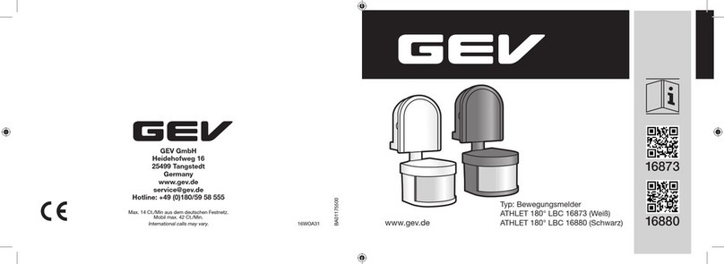 GEV ATHLET 16873 manual