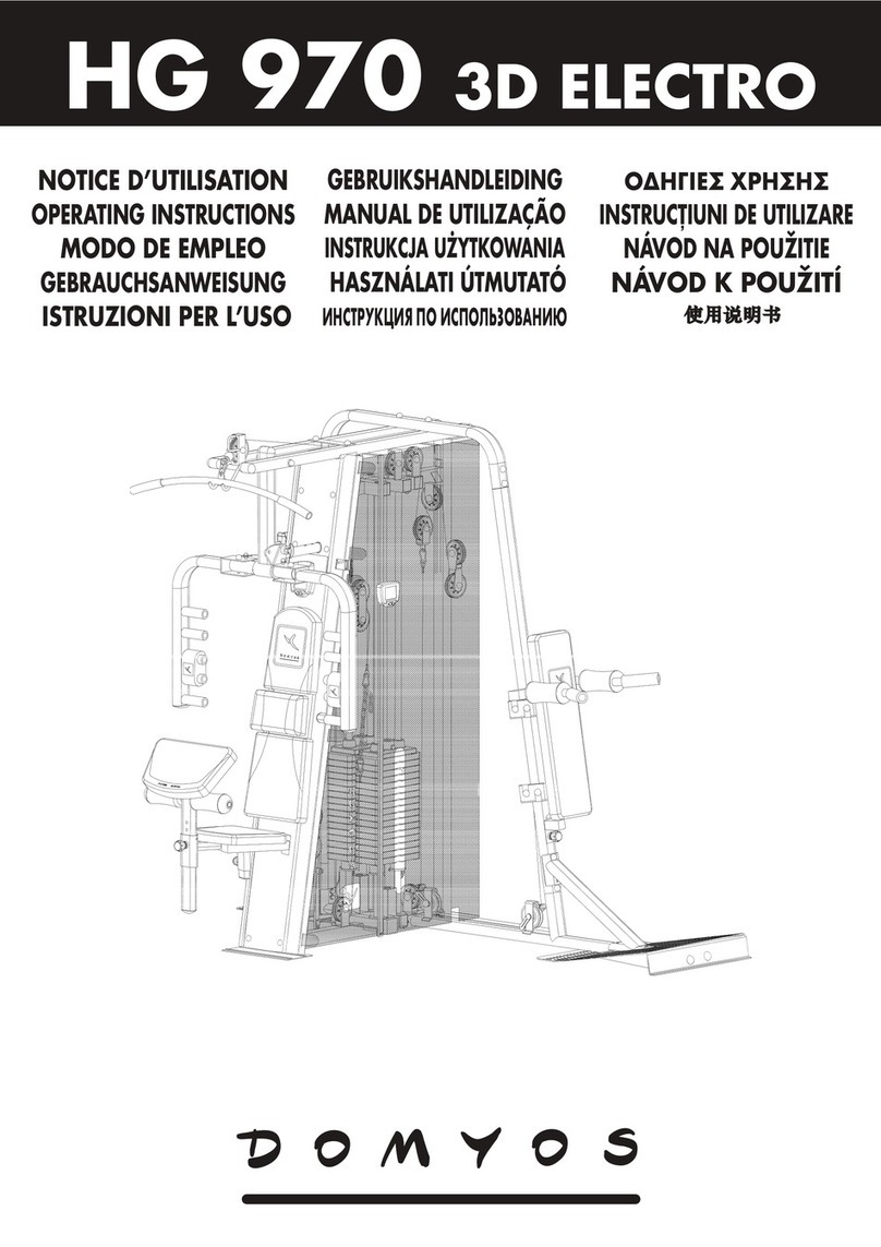 Domyos HG 970 3D ELECTRO operating instructions