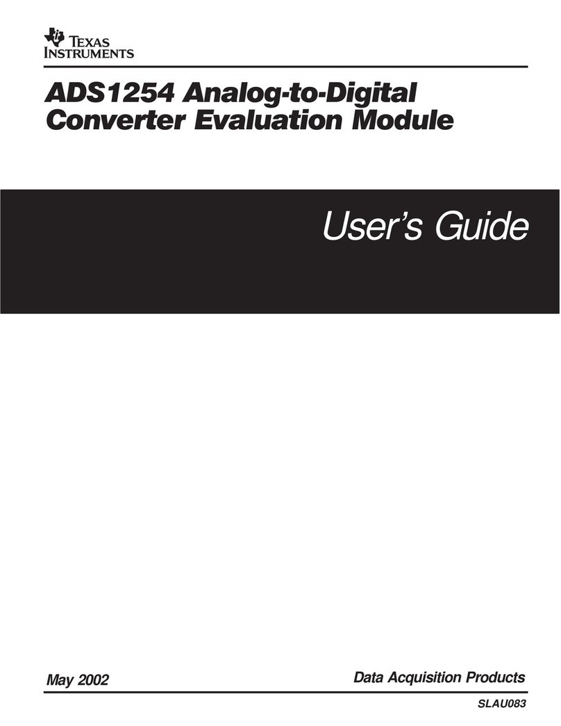 Texas Instruments ADS1254 User manual