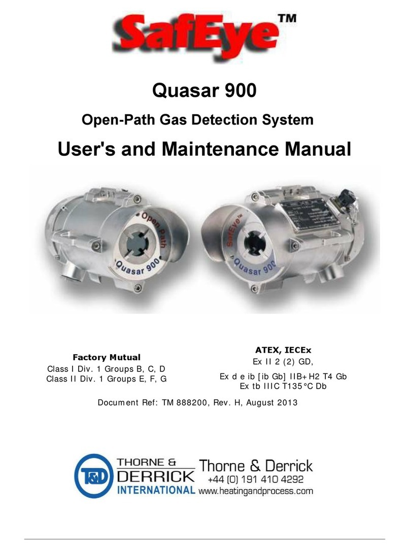 Thorne & Derrick SafEye Quasar 900 User and maintenance manual