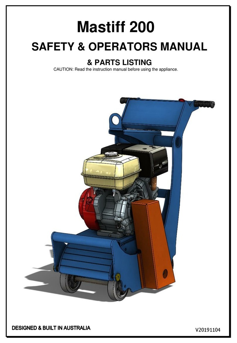 Floorex Products Mastiff 200 Safety & Operators Manual & Parts Listing Floorex Products Mastiff 200 Safety & Operators Manual & Parts Listing