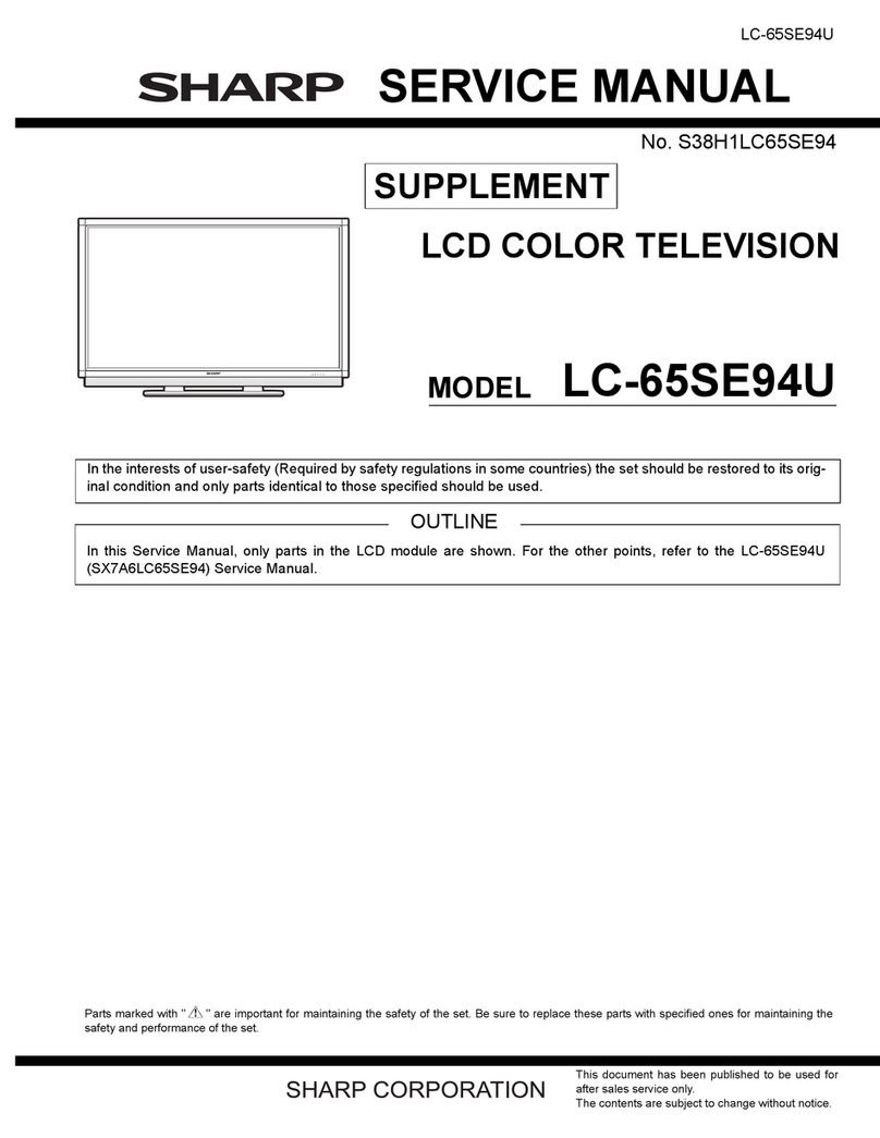 Sharp Aquos LC-65SE94U User manual