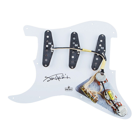 Duncan Jimi Hendrix Signature Loaded Pickguard Wiring diagram