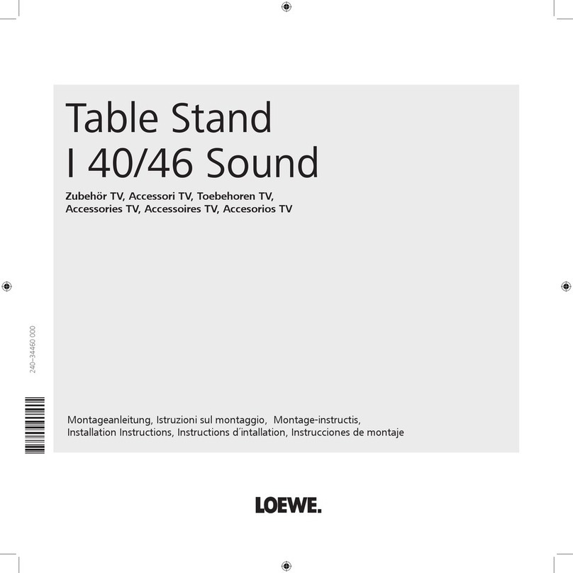 Loewe Table Stand I 40 Sound installation instructions