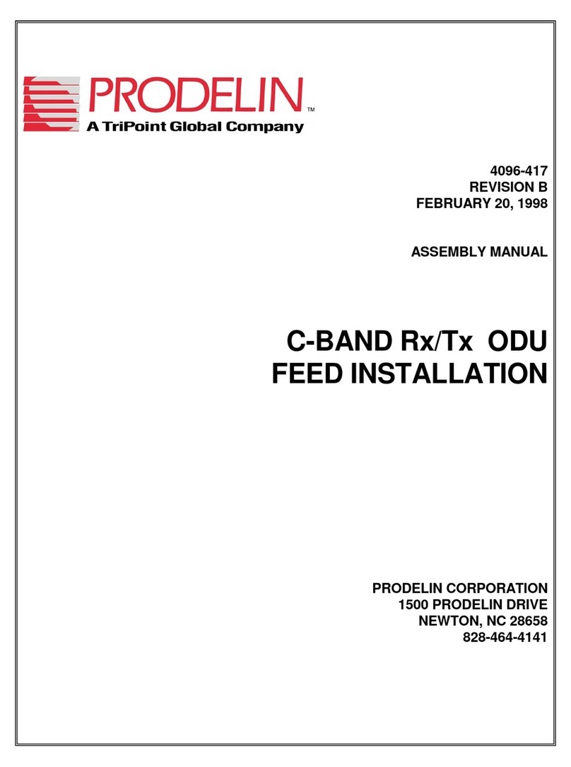 prodelin C-Band Rx/Tx Assembly manual