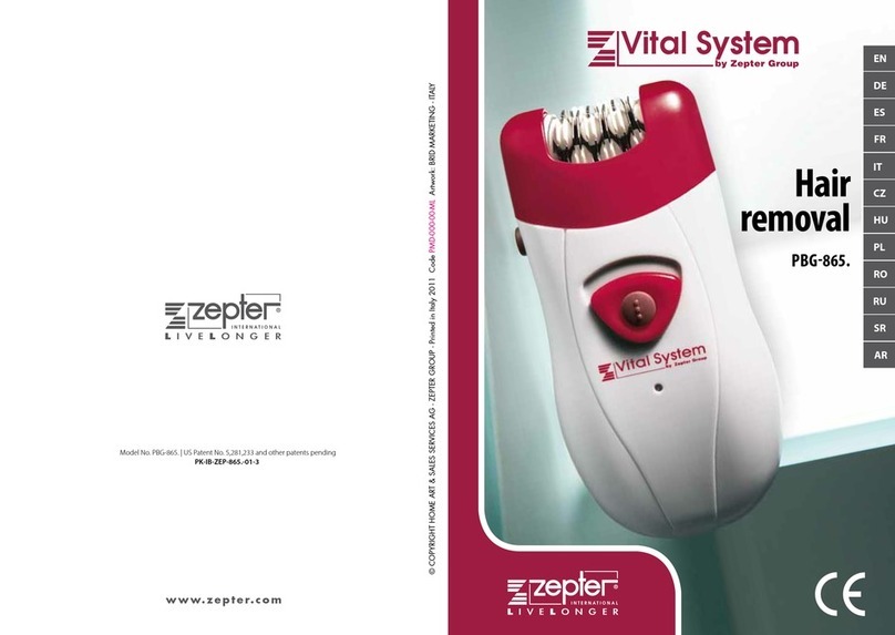 Zepter Vital Systems PBG-865 instruction manual