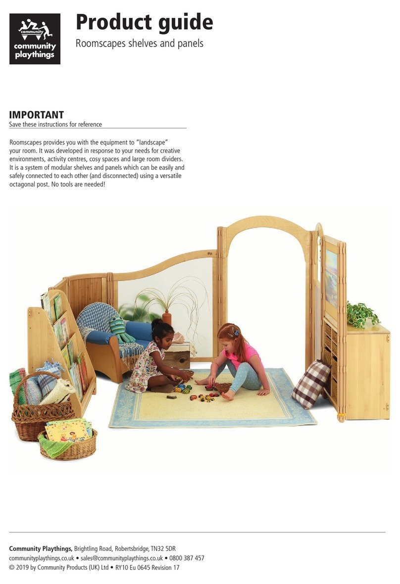 Community Playthings Roomscapes shelves and panels User manual