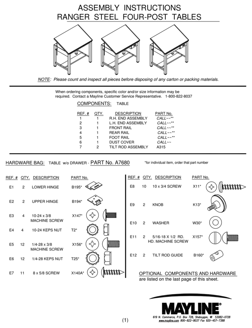 Mayline A7680 User manual
