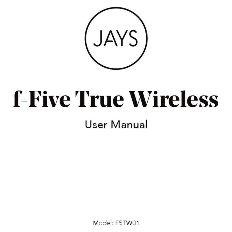 Jays f-Five True Wireless user manual