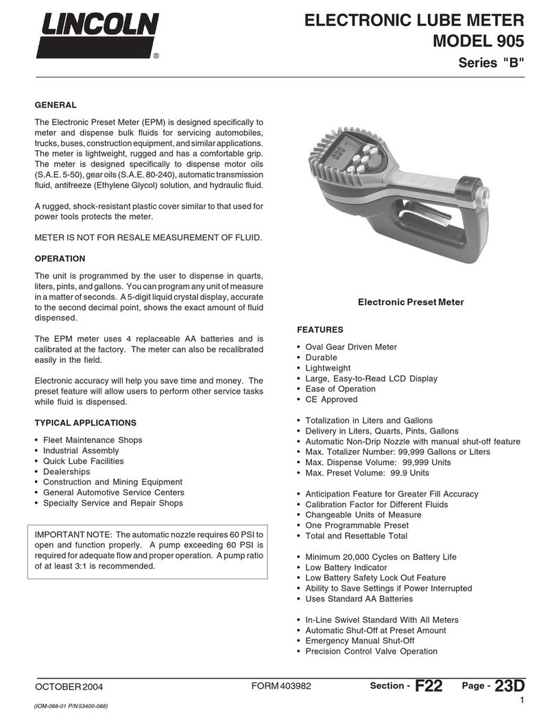 Lincoln B Series User manual