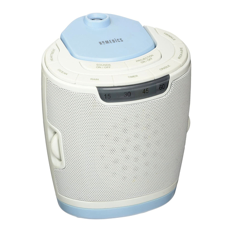HoMedics SoundSpa SS-3000-2EU instruction manual