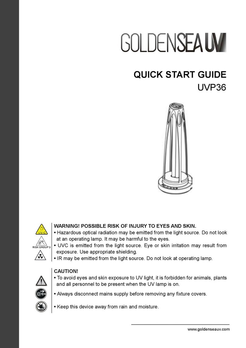GOLDENSEA UV UVP36 User manual