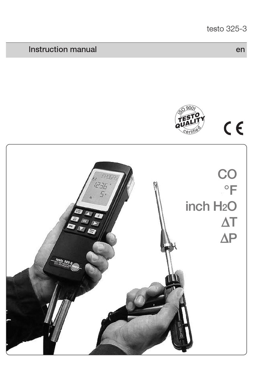 TESTO 325-3 User manual