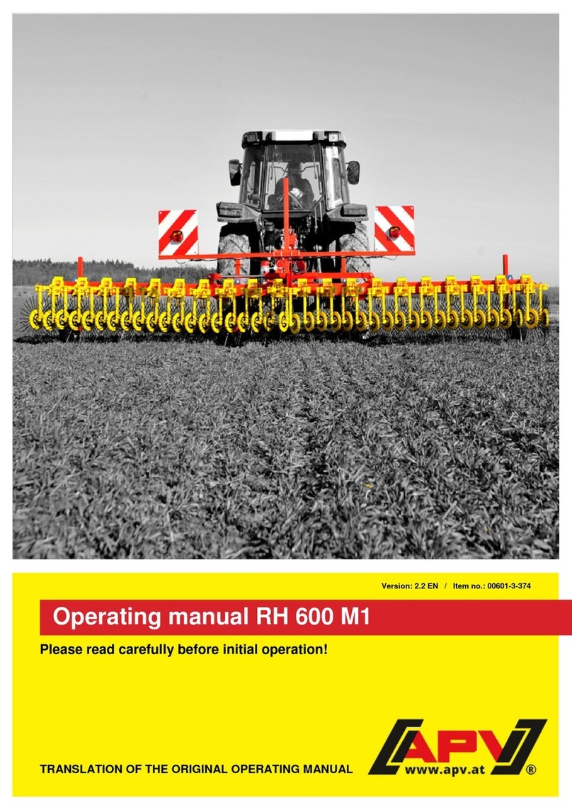 APV RH 600 M1 operating manual