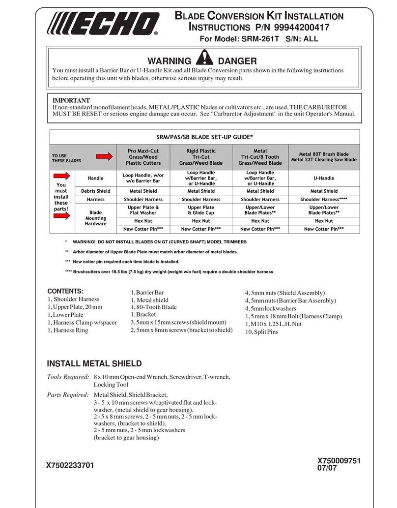 Echo SRM-261T User manual