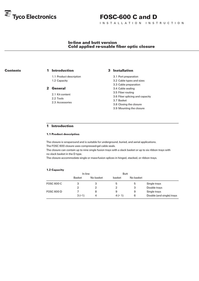Tyco Electronics FOSC-600 C User manual Tyco Electronics FOSC-600 C User manual