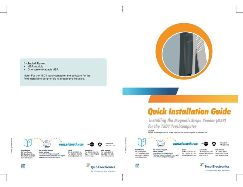 Elo TouchSystems 15D1 User manual Elo TouchSystems 15D1 User manual