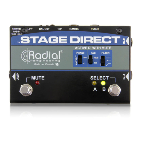 Radial Engineering STAGEDIRECT User manual