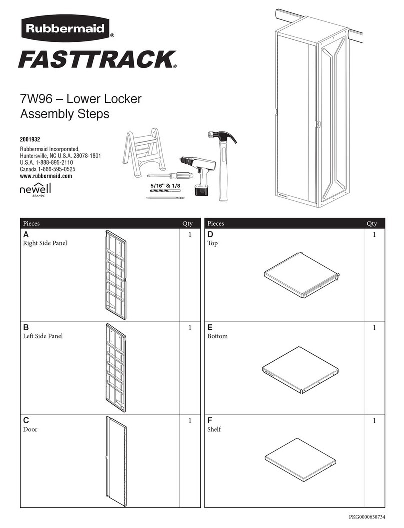 Rubbermaid FASTTRACK 7W96 User manual Rubbermaid FASTTRACK 7W96 User manual