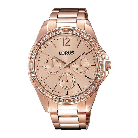 LORUS LUMIBRITE VD75 instruction manual