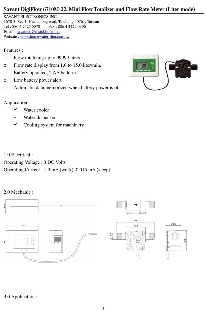 Savant DigiFlow 6710M-22 User manual