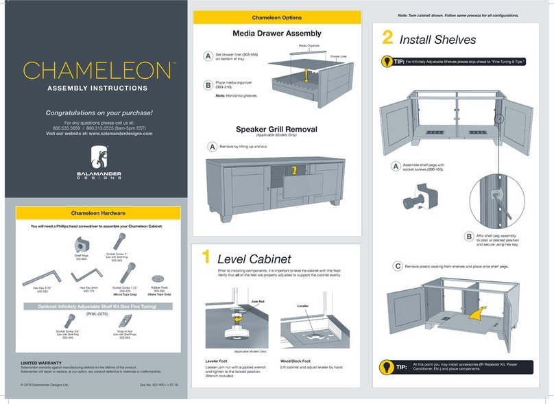 Salamander Designs CHAMELEON User manual Salamander Designs CHAMELEON User manual