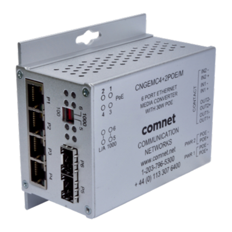 Comnet CNGEMC4+2/M Installation and operation manual