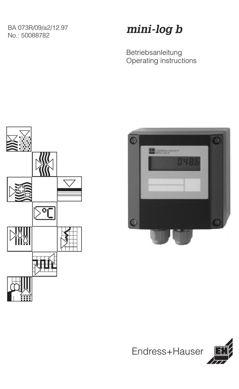Endress+Hauser mini-log b operating instructions
