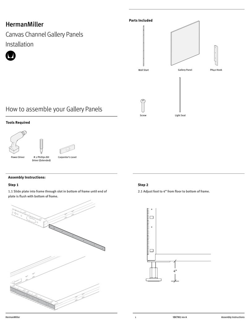 Herman Miller 1BKTM2-A User manual Herman Miller 1BKTM2-A User manual
