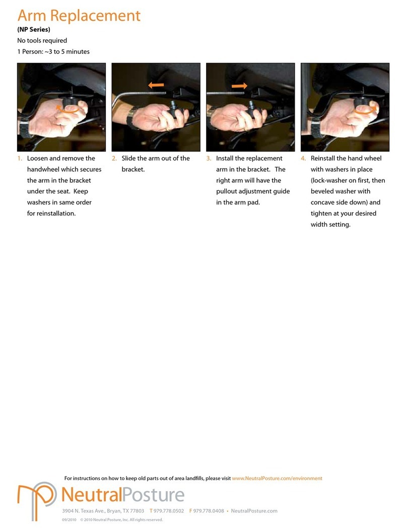 Neutral Posture NP Series User manual Neutral Posture NP Series User manual