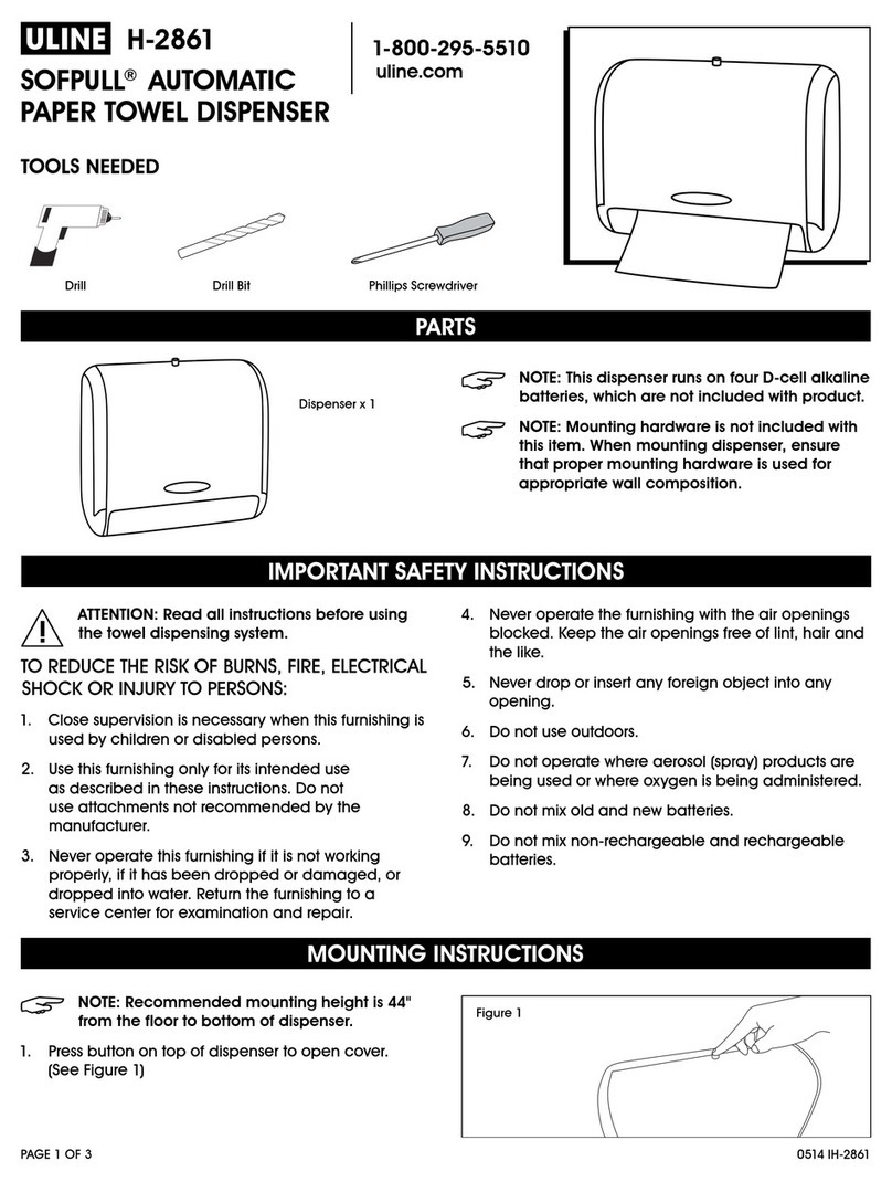 U-Line SOFPULL H-2861 User manual