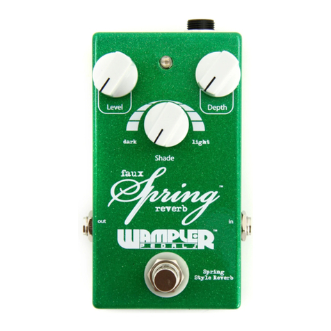 Wampler FAUX Spring REVERB User manual