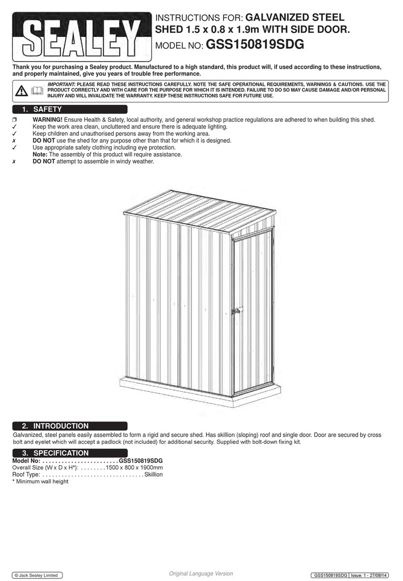 Sealey GSS150819SDG instructions