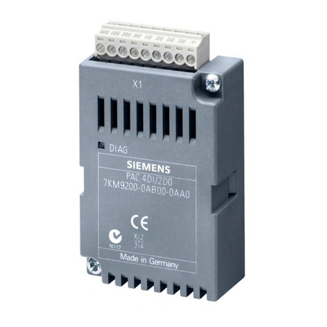 Siemens SENTRON 7KM PAC 4DI/2DO User manual