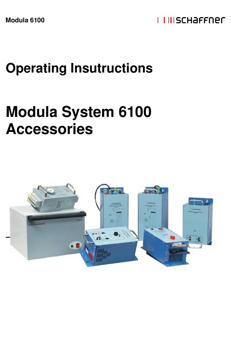 Schaffner MFO 650 Series operating instructions