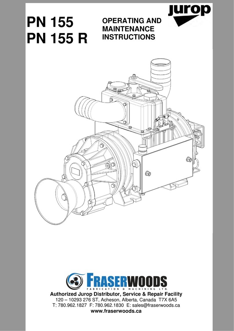 jurop PN 155R Operating and maintenance instructions