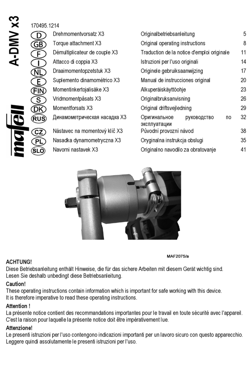 Mafell A-DMV x3 Original operating instructions