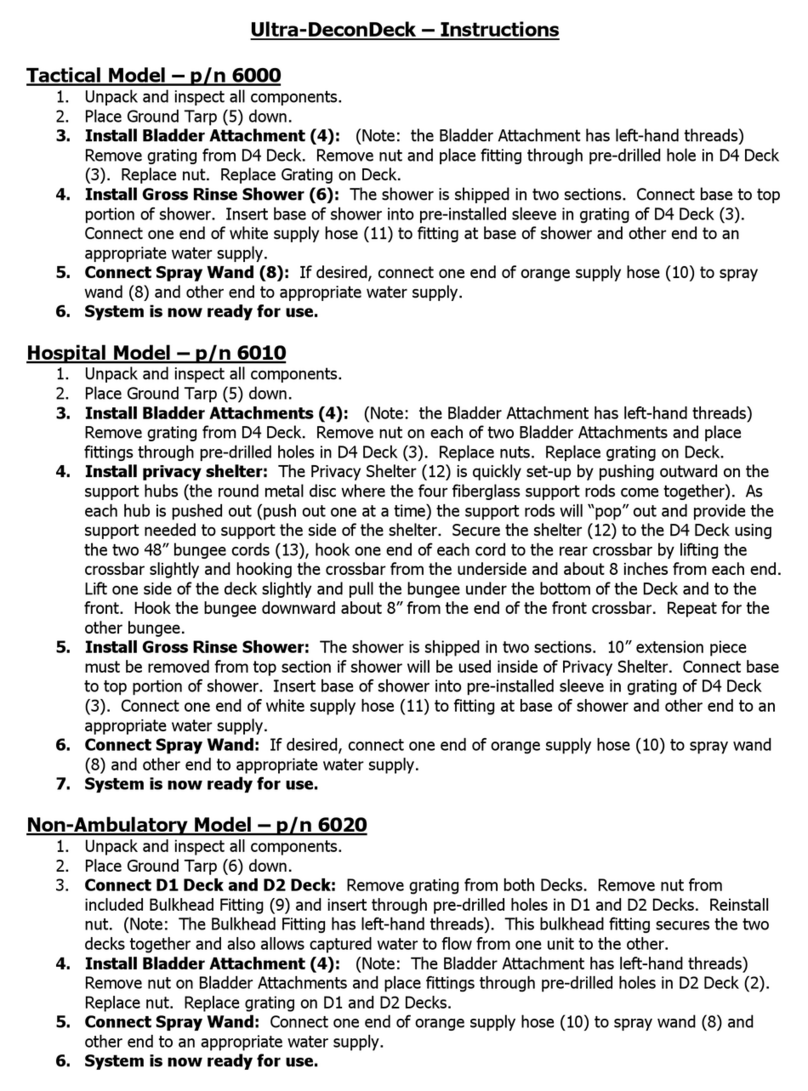 Ultratech Ultra-DeconDeck 6000 instructions