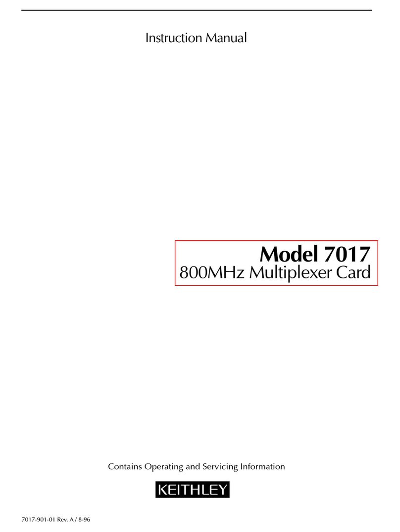 Keithley 7017 User manual Keithley 7017 User manual