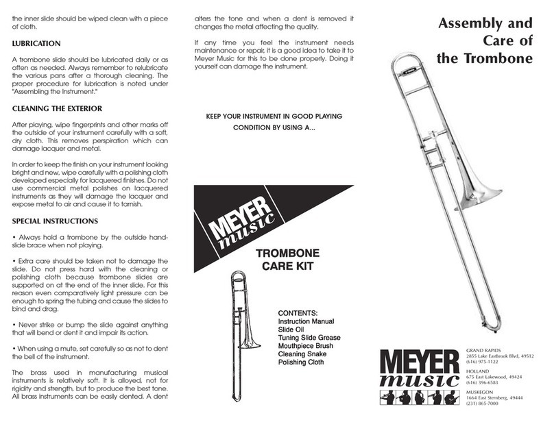 Meyer Music Trombone Care Kit Assembly and Care