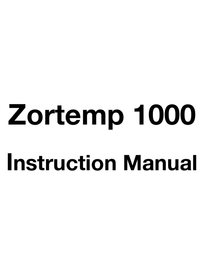 Zorpro Zortemp 1000 instruction manual