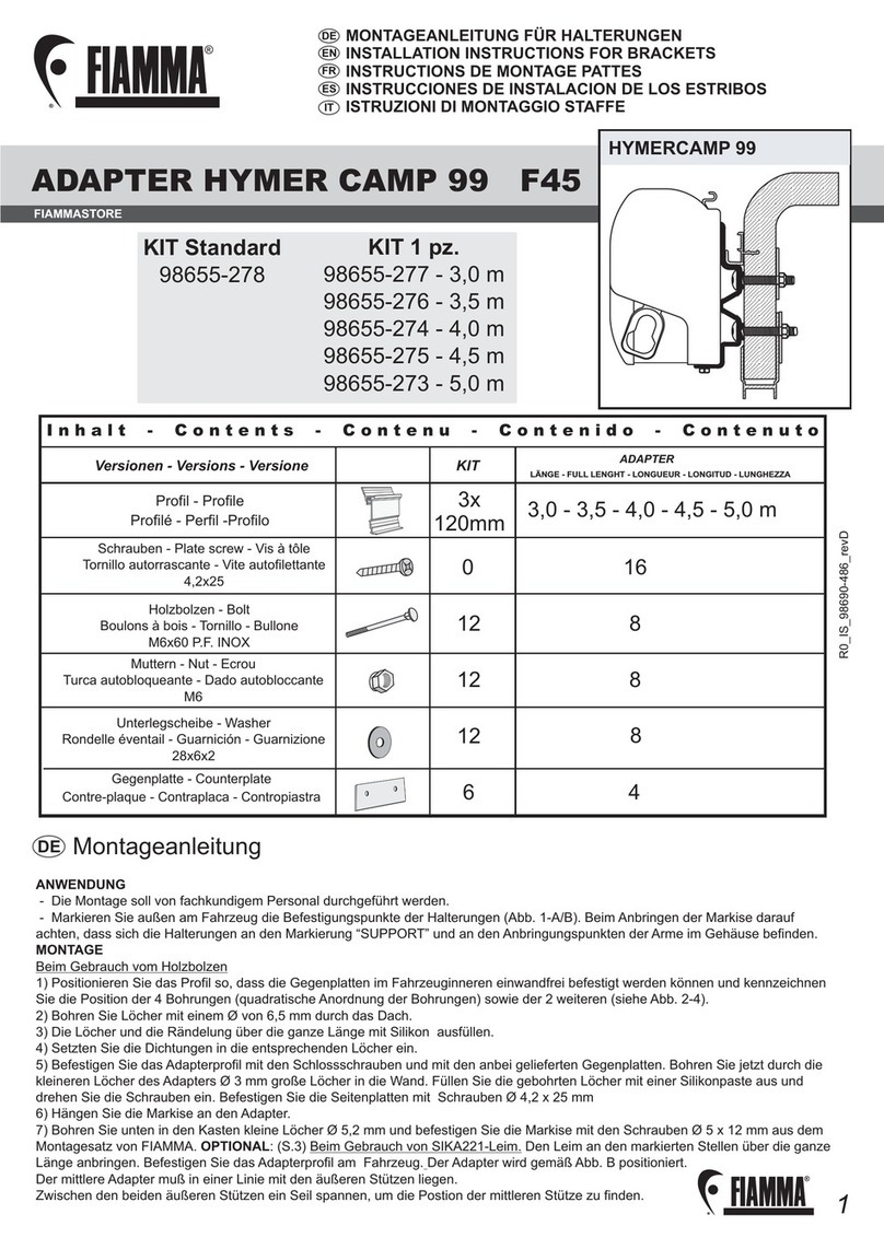 Fiamma 98655-278 User manual