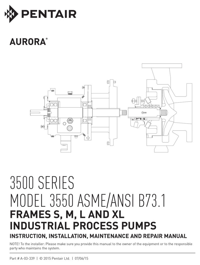 Pentair AURORA 3500 Series Operating instructions