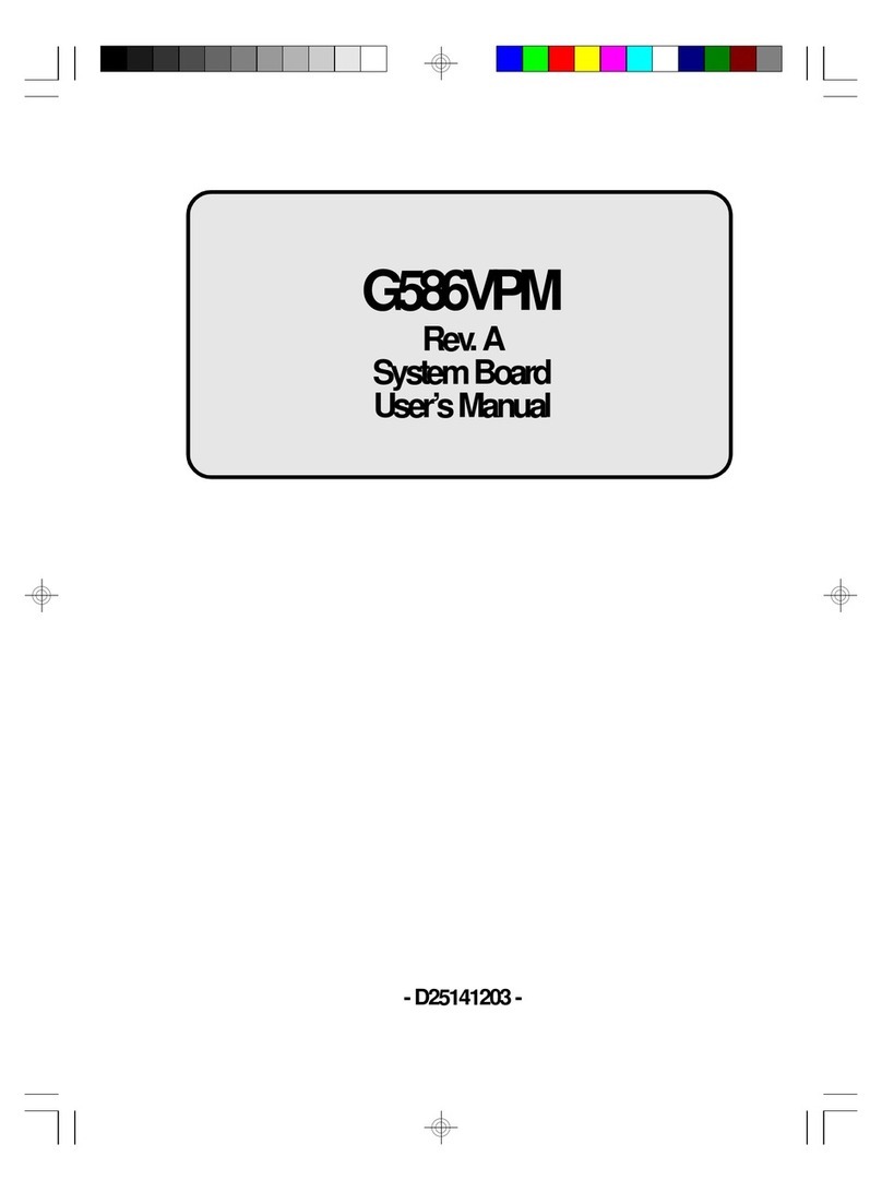 DFI G586VPM User manual