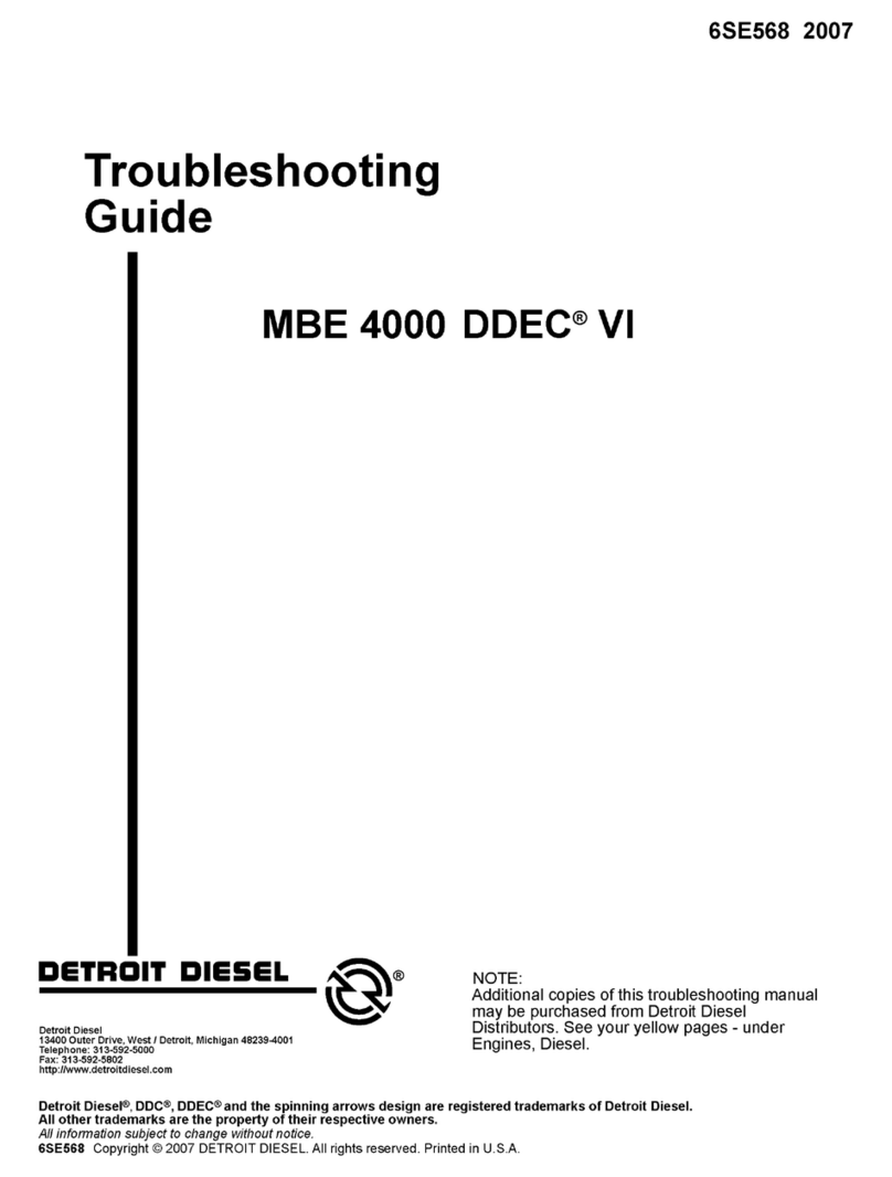 Detroit Diesel MBE 4000 DDEC VI User manual