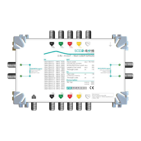 Fracarro SCD2-5416 operating instructions